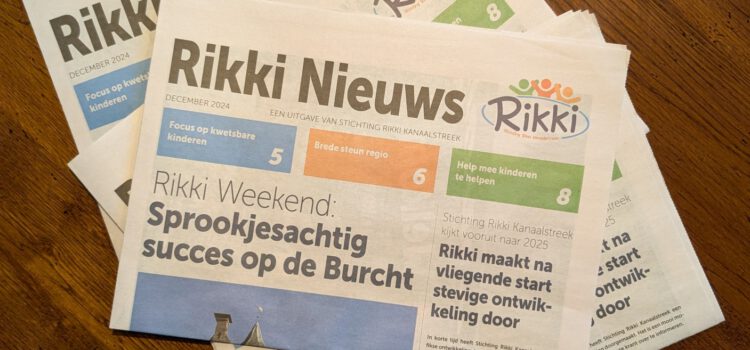 Rikki Nieuws: Een prachtige mijlpaal voor Stichting Rikki Kanaalstreek